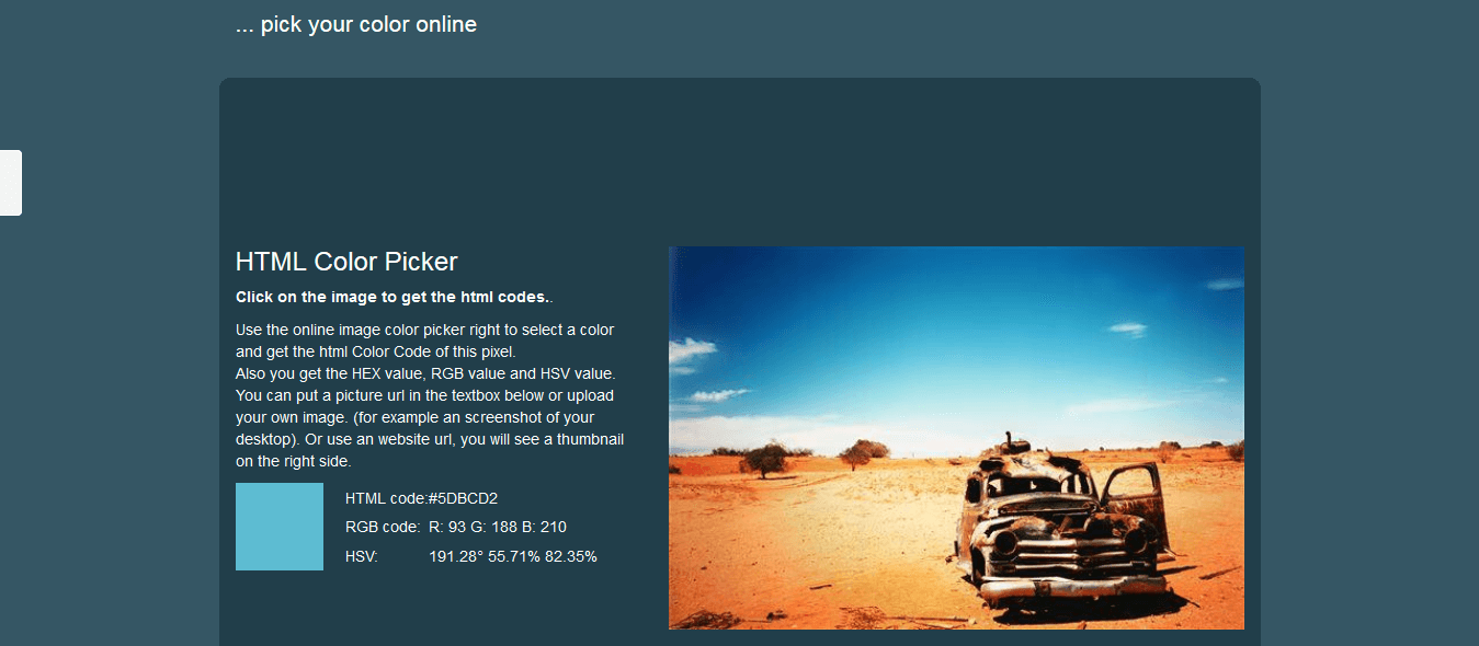 image color picker tool
