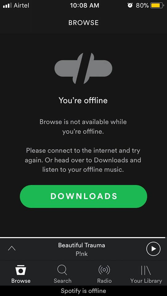 playlist spotify senza wifi