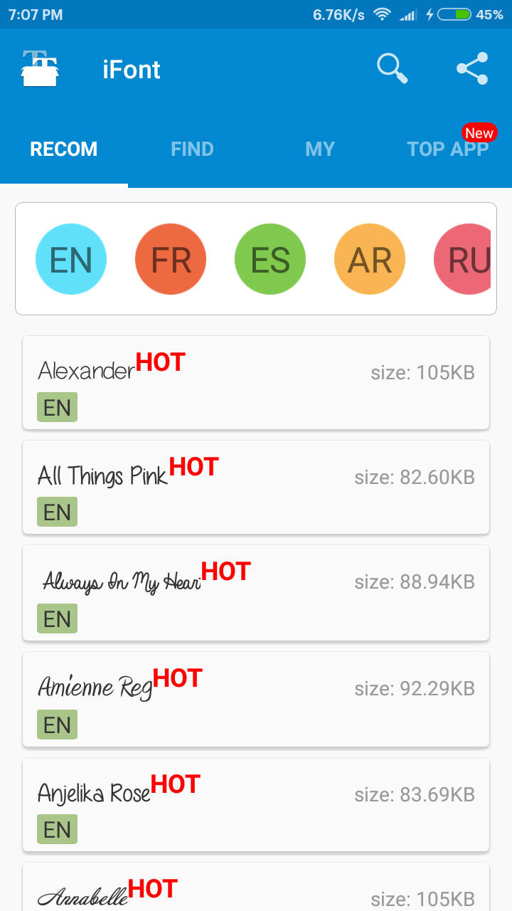 Schriftarten auf Android ändern