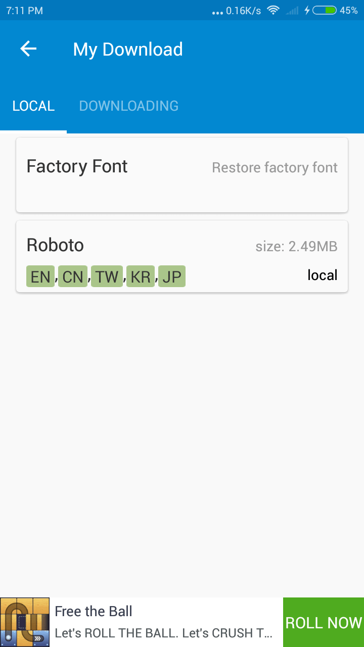 lettertypen op Android wijzigen