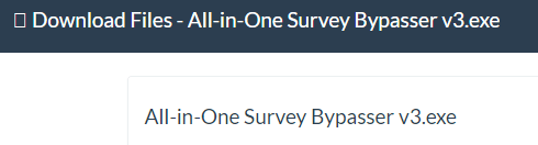 survey bypass extension