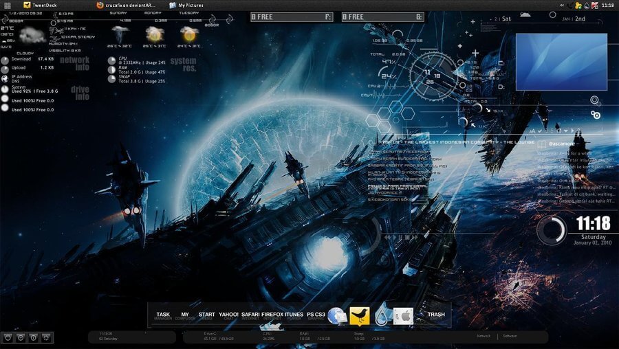 download rainmeter jarvis theme