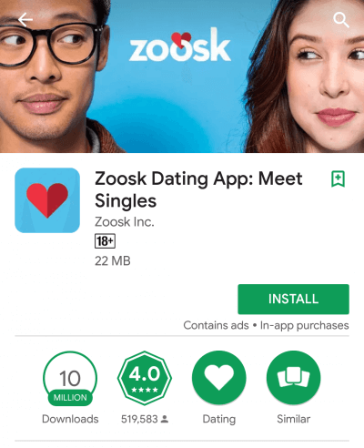 hookup app zoosk