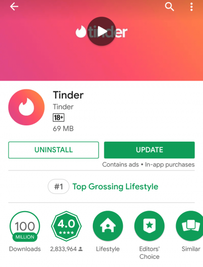 tinder app for dating 