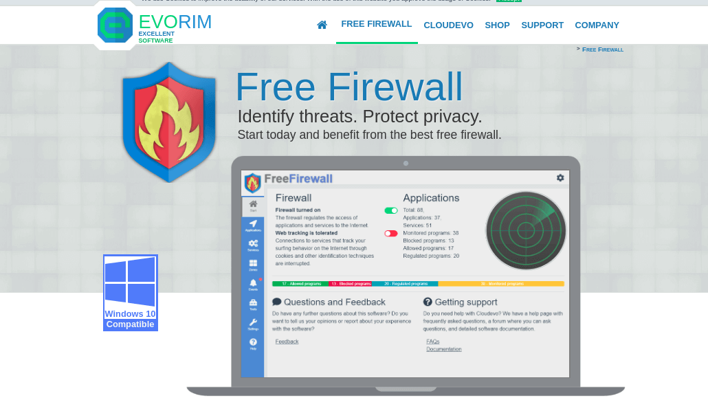 Как настроить evorim free firewall