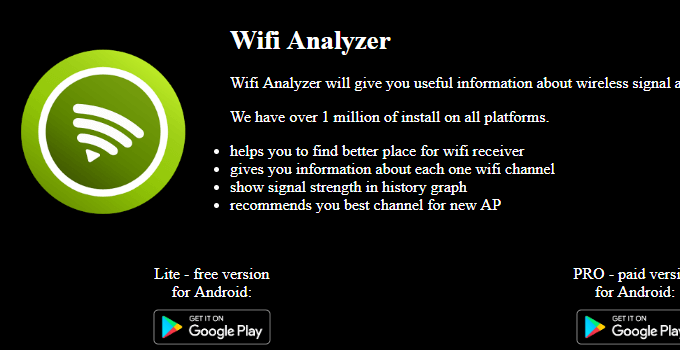 microsoft wifi analyzer