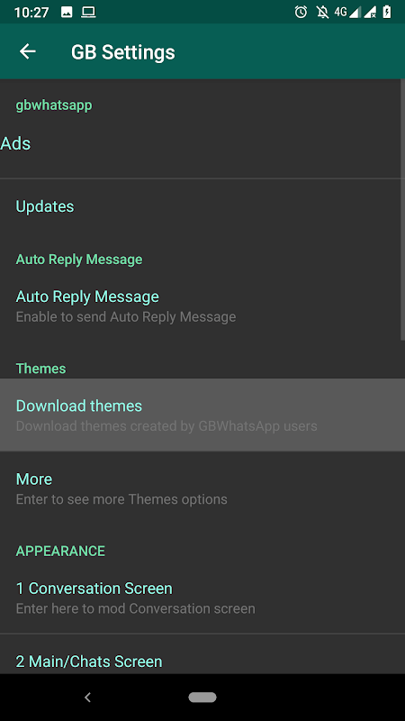best themes for gbwhatsapp