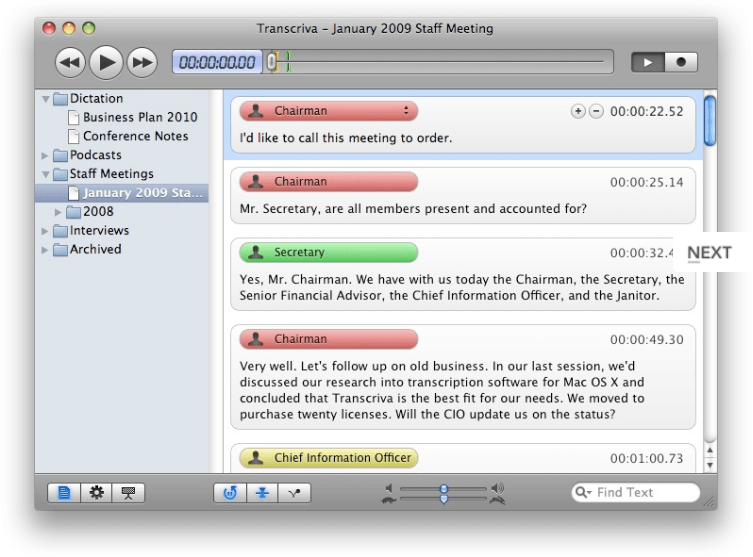 transcription software for mac