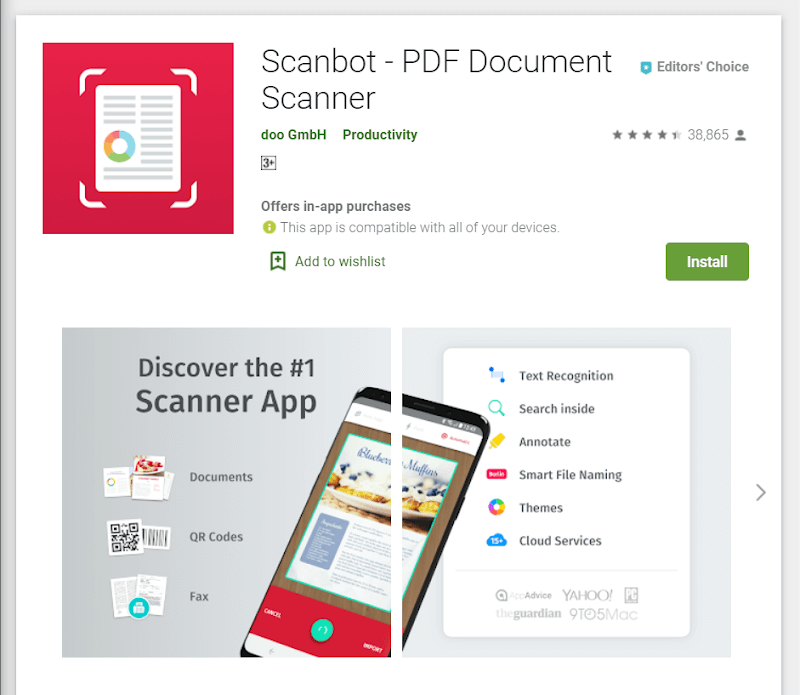 camscanner alternatives for android