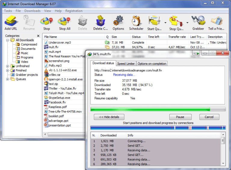 google chrome download manager