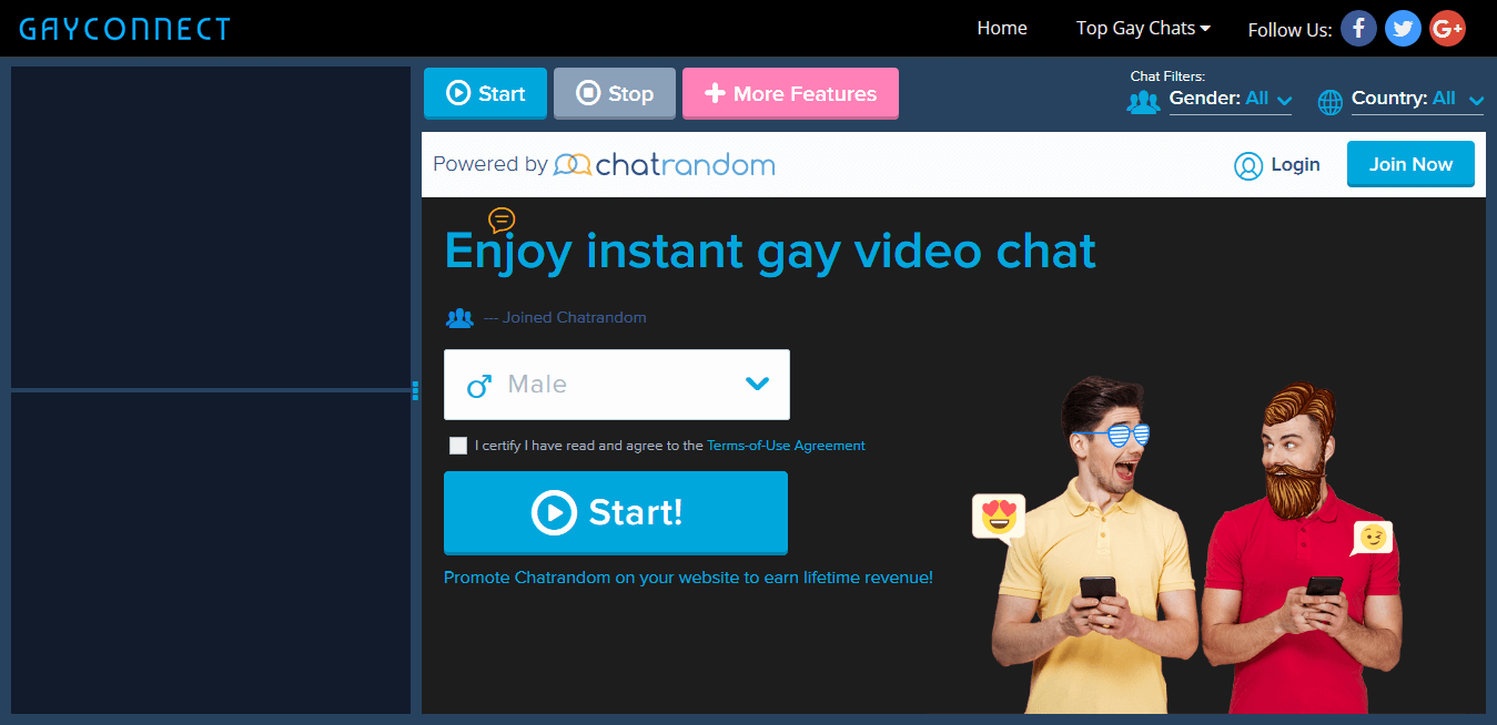 Chatrandom gay Free Gay