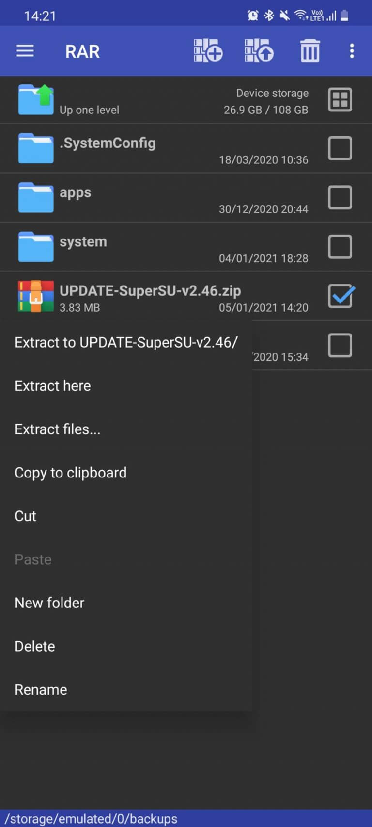 replace supersu zip file download