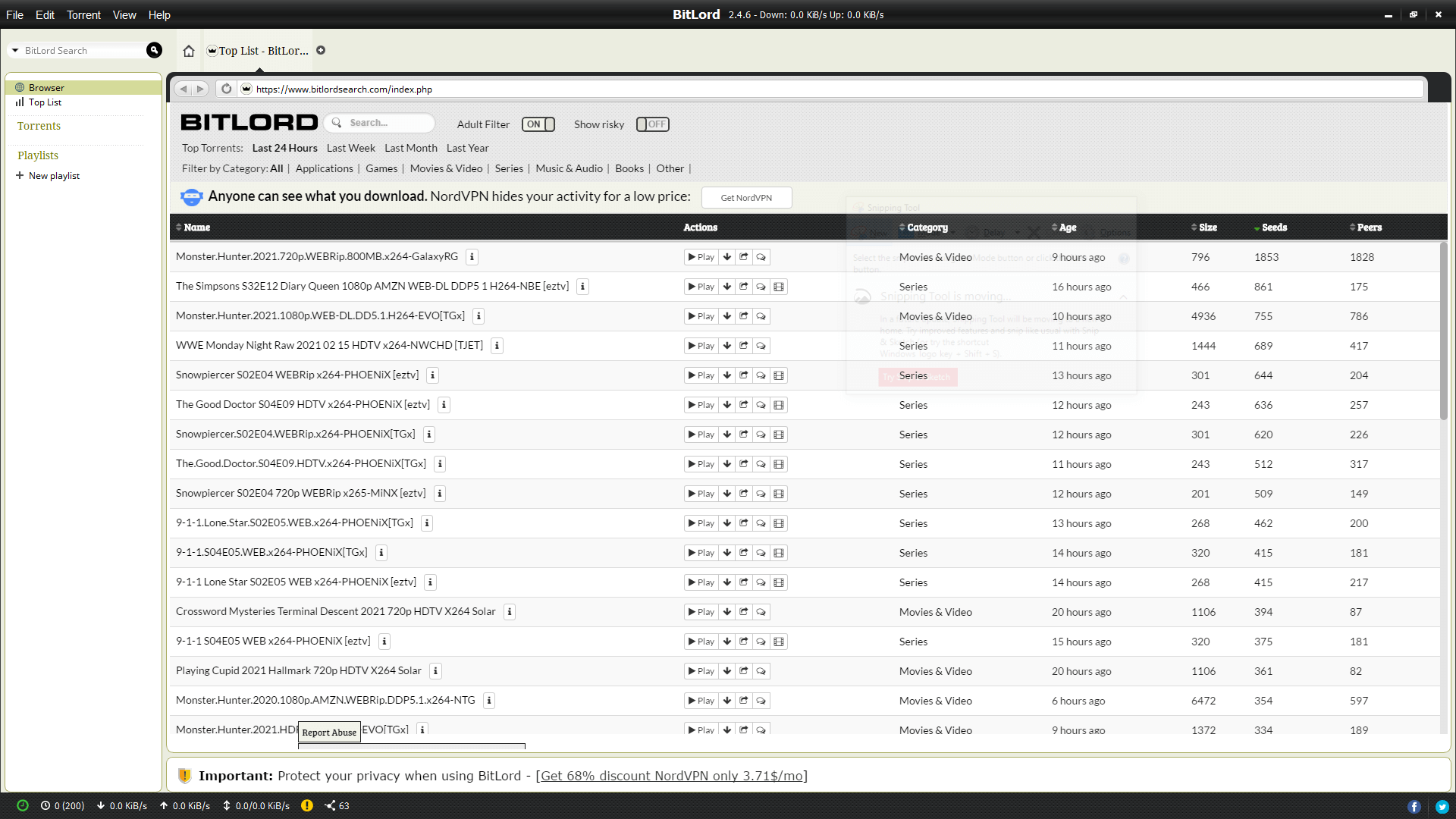 vuze tracker update interval