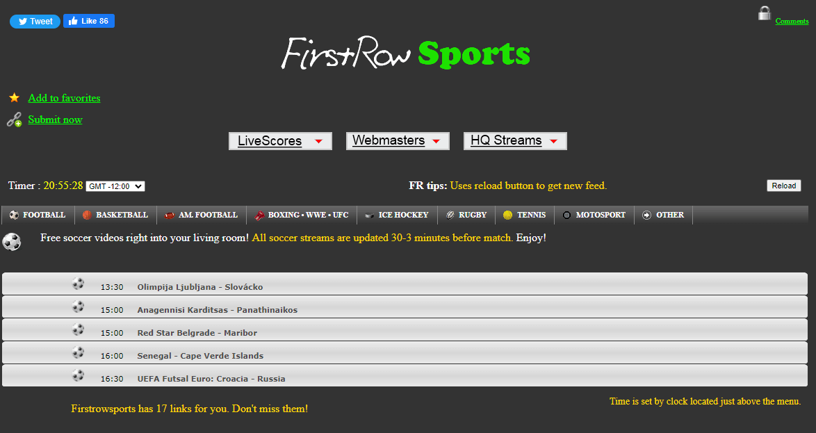 Football streaming sites