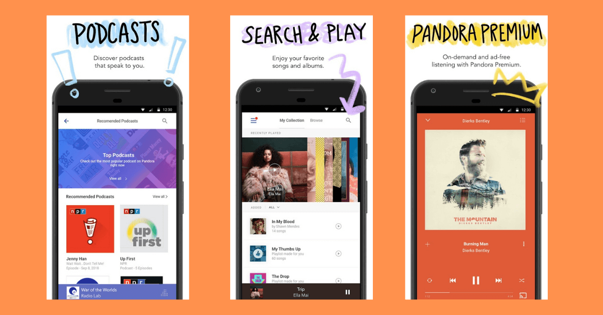 music streaming app