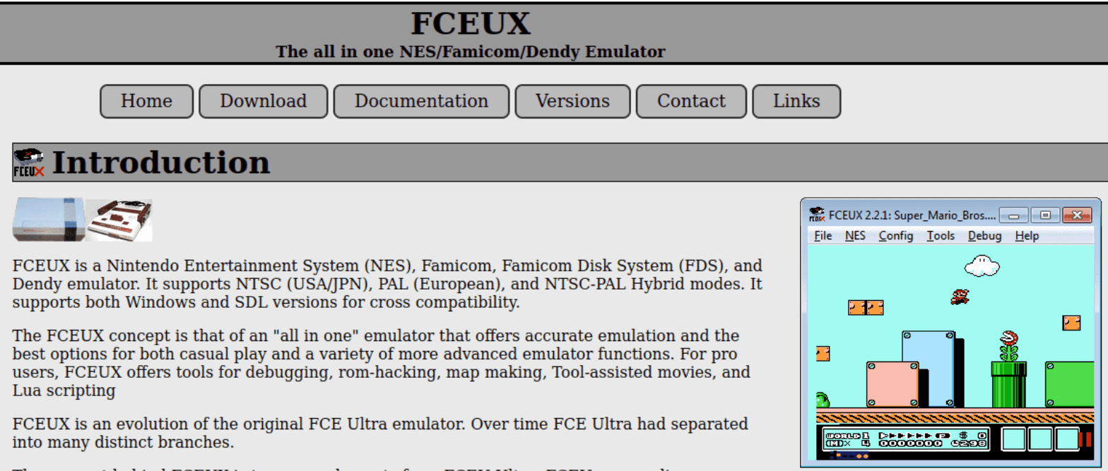 NES Emulator for PC